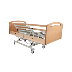 Cama Articulada Elétrica Elevatória c/ grades madeira
